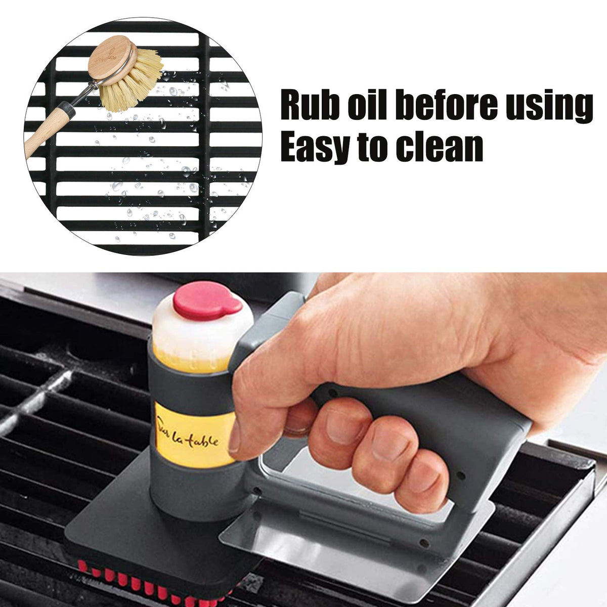 Uniflasy Nexgrill 6-burner grates install securely for a snug fit.
