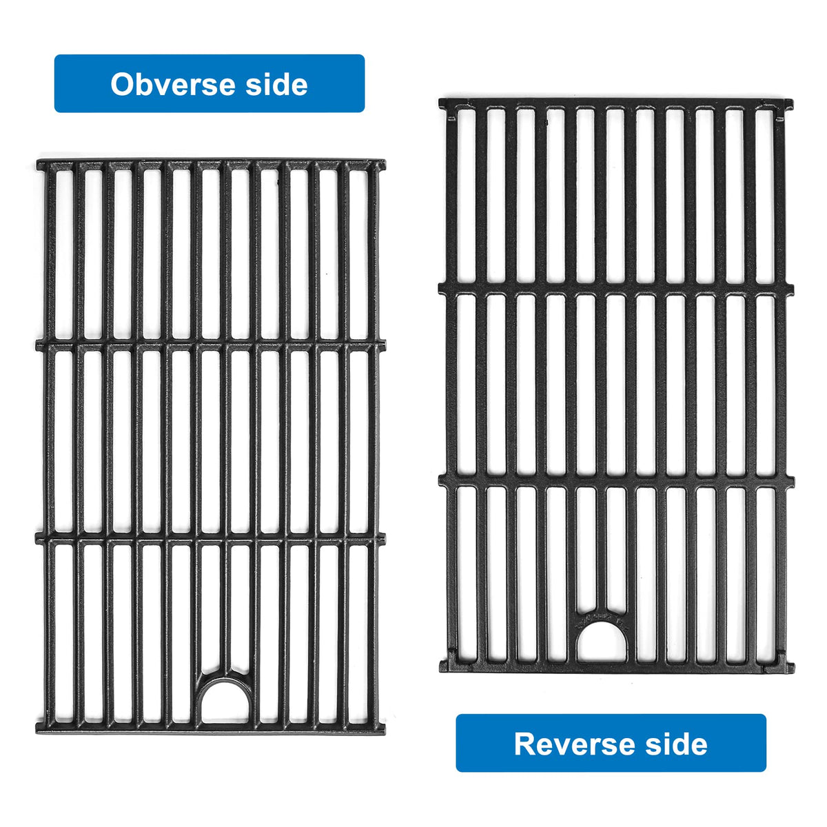 Uniflasy pack of 3 provides large and small grates for versatile grilling options.