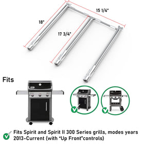Uniflasy Spirit E310 left burner 18in for balanced cooking