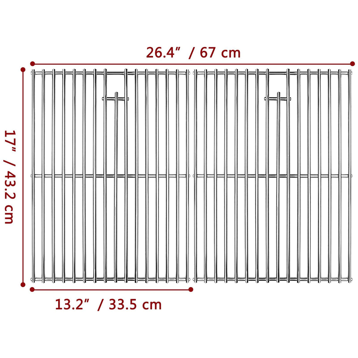 Stainless steel 7mm bars by Uniflasy for durable heat distribution on Nexgrill