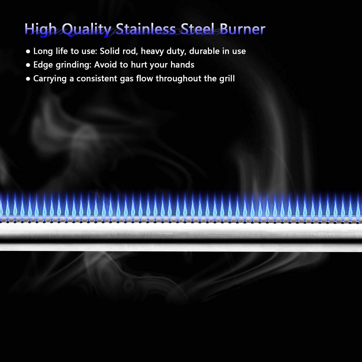 Uniflasy Weber Genesis Platinum BC flavorizer bars promote reliable heat management.