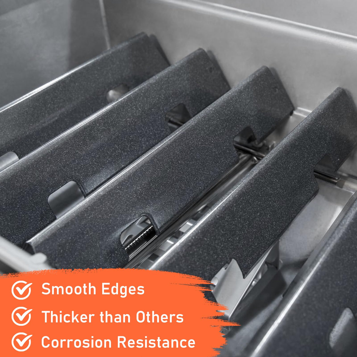 Uniflasy flavorizer bars serve as GS4 replacement parts for Weber grills.