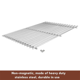 Uniflasy Weber Spirit grates - welded edges for safe handling and durability.