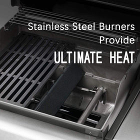 uniflasy-weber-spirit-ii-310-series-burner-tubes-closeup ensure even heat distribution.