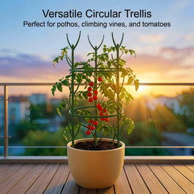 Unijoy invisible green stakes blend with foliage for quick, discreet plant support.