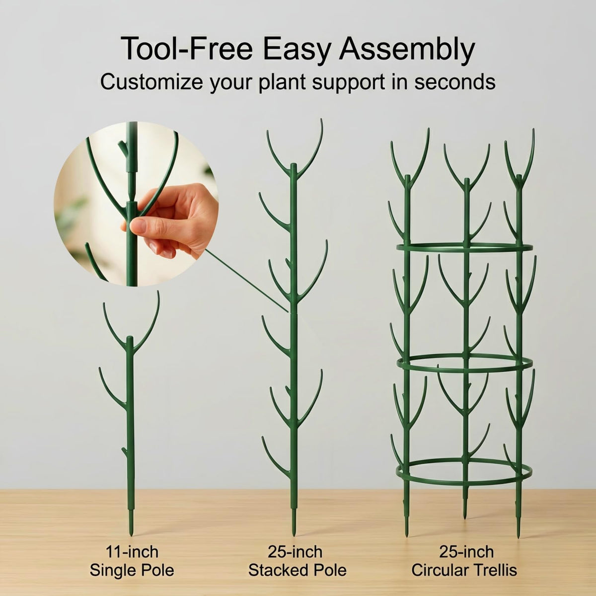 Unijoy pothos climber support aids trailing vines without crowding stems.