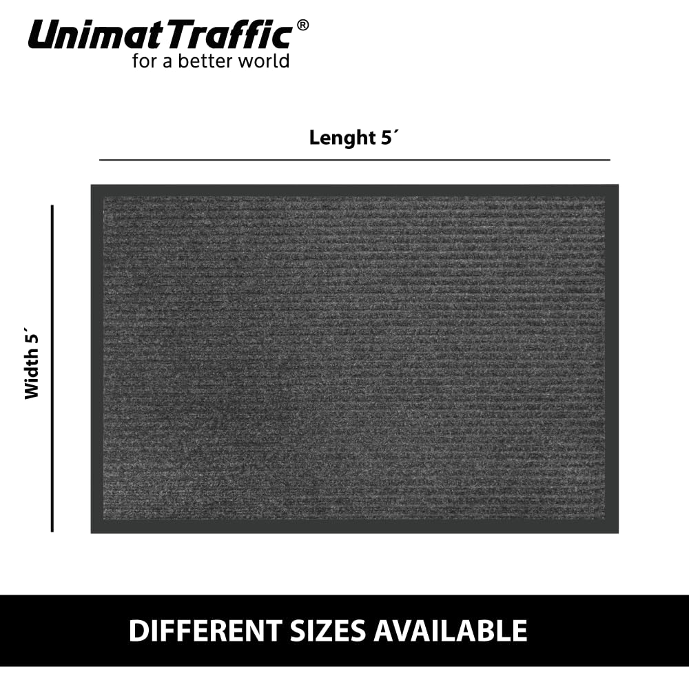 UNIMAT Traffic Guard charcoal finish entry mat complements modern porches.