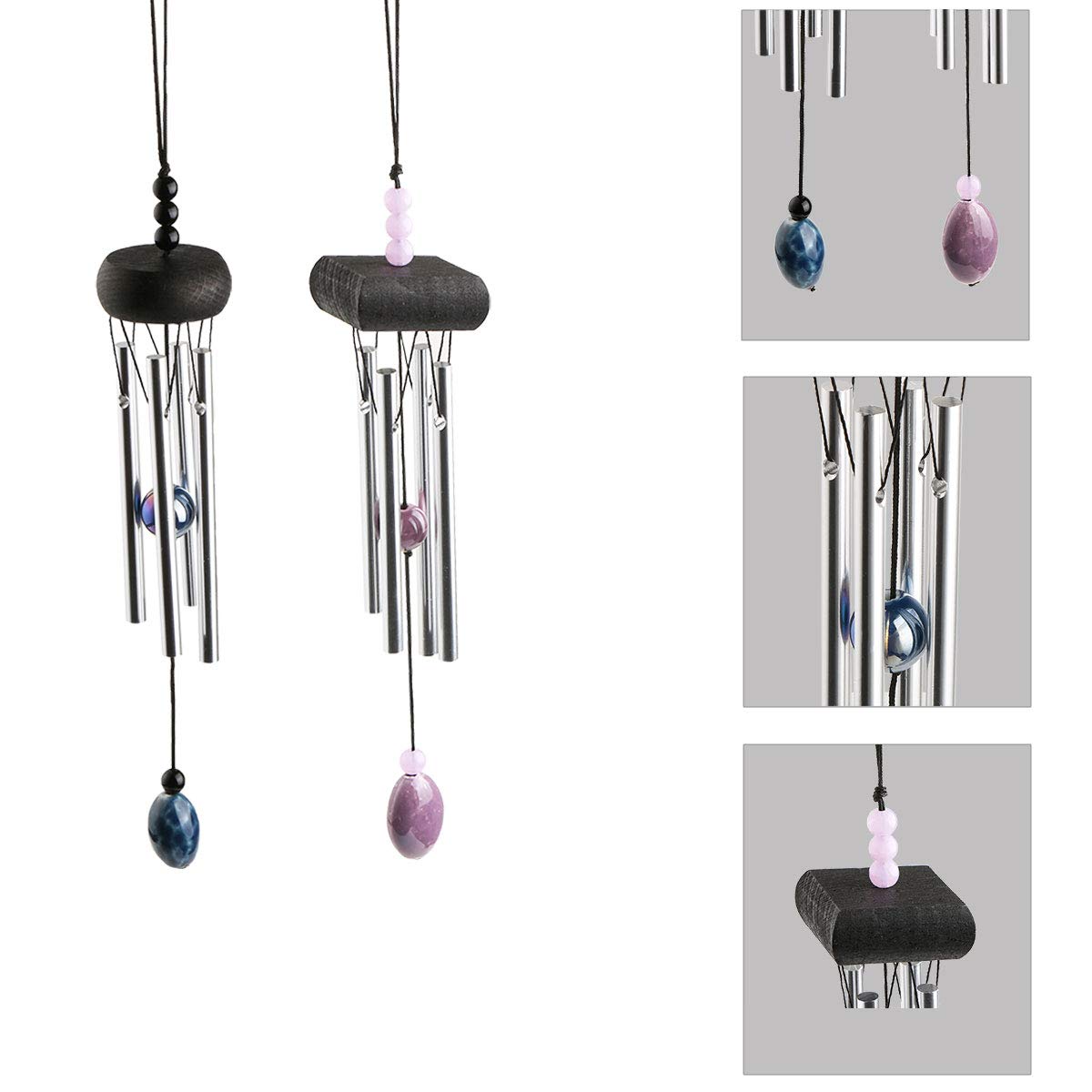 UNIME aluminum tubes provide clear, warm tones per chime