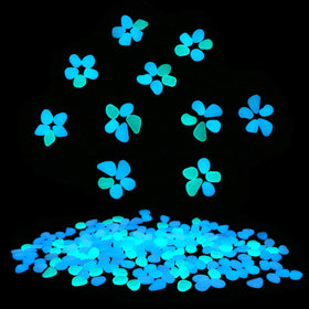 UNIME Glow Pebbles create a magical dusk garden ambiance