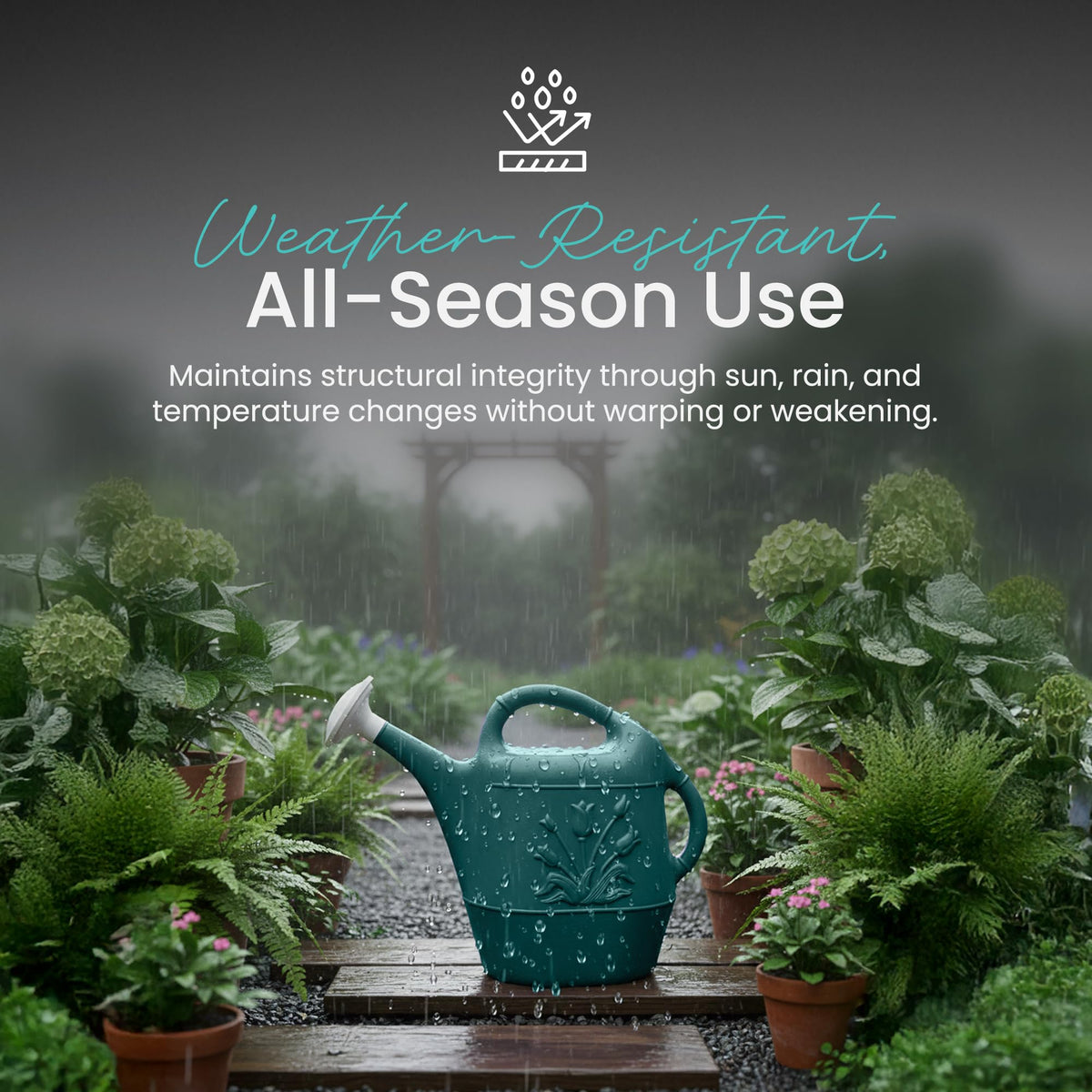 Union Products Watering Can is lightweight and versatile for houseplants and garden beds.