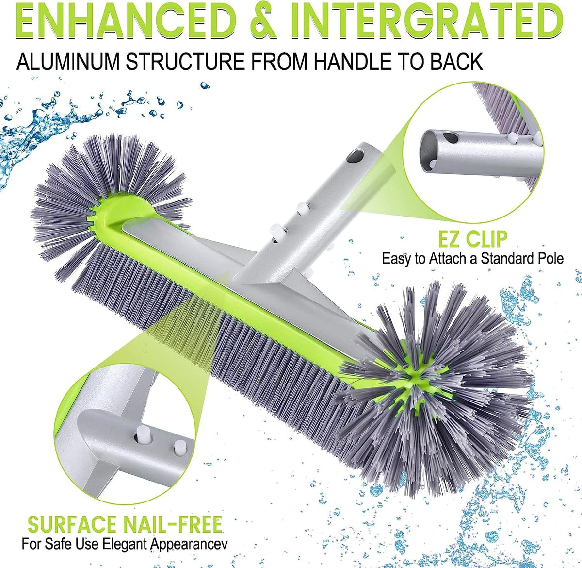 Unipool EZ Clips enable quick attachment to standard pool poles for fast setup.