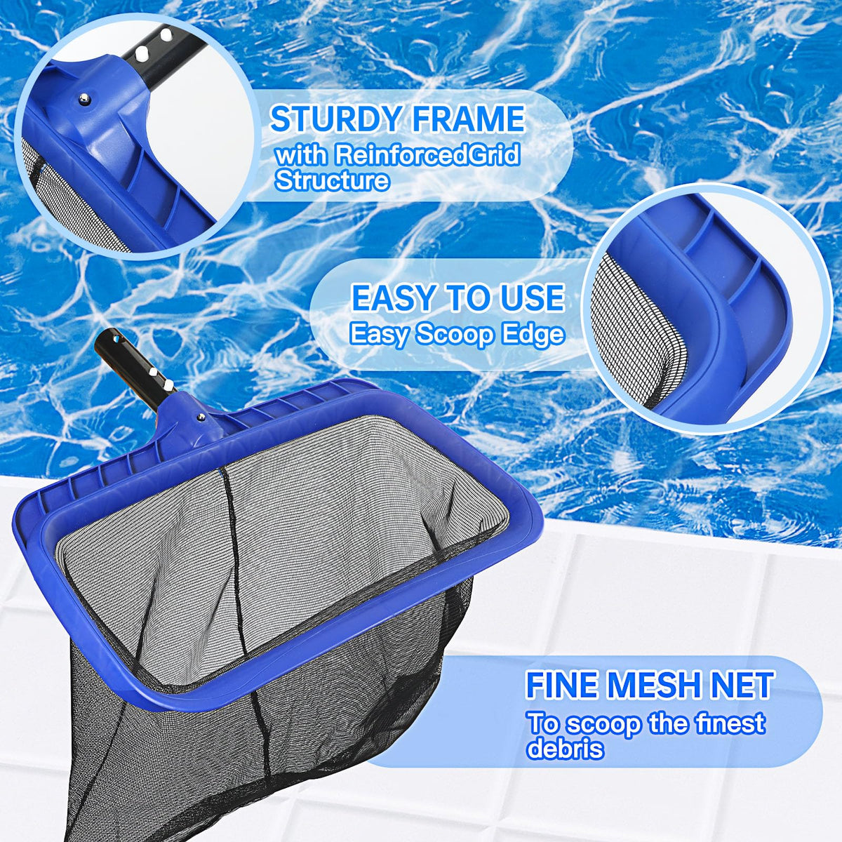 Unipool EZ Clips for quick pole attachment.