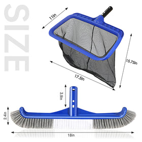Unipool fine mesh skimmer net capturing tiny debris efficiently.