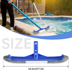 Unipool reinforced frame design for durable pool cleaning tools.