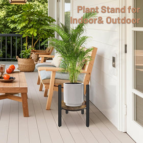 Uniqcovosa stand designed for indoor and outdoor plant display.