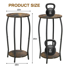 Uniqcovosa plant stand bottom tray 10inch displays compact greenery