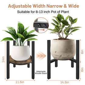 Uniqcovosa stand with two height options for flexible display.
