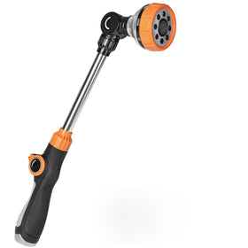 Unistyle 18-inch watering wand offers easy reach for comfortable garden watering.