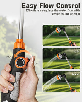 Unistyle wand head rotates 180° for precise aiming in tight spaces.