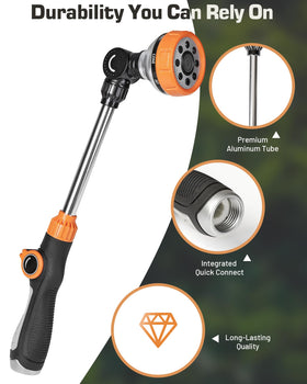 Unistyle leak-proof seal with rubber washer prevents water waste.
