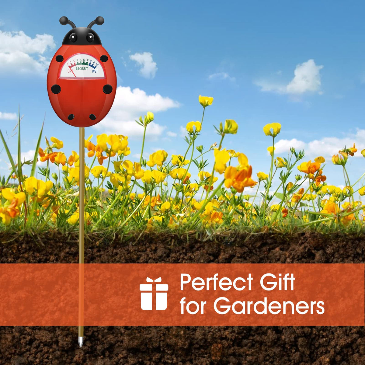 UNIWA moisture meter ideal for indoor houseplants and small containers.
