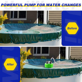 UniWater 16ft drainage hose extended for larger pools.