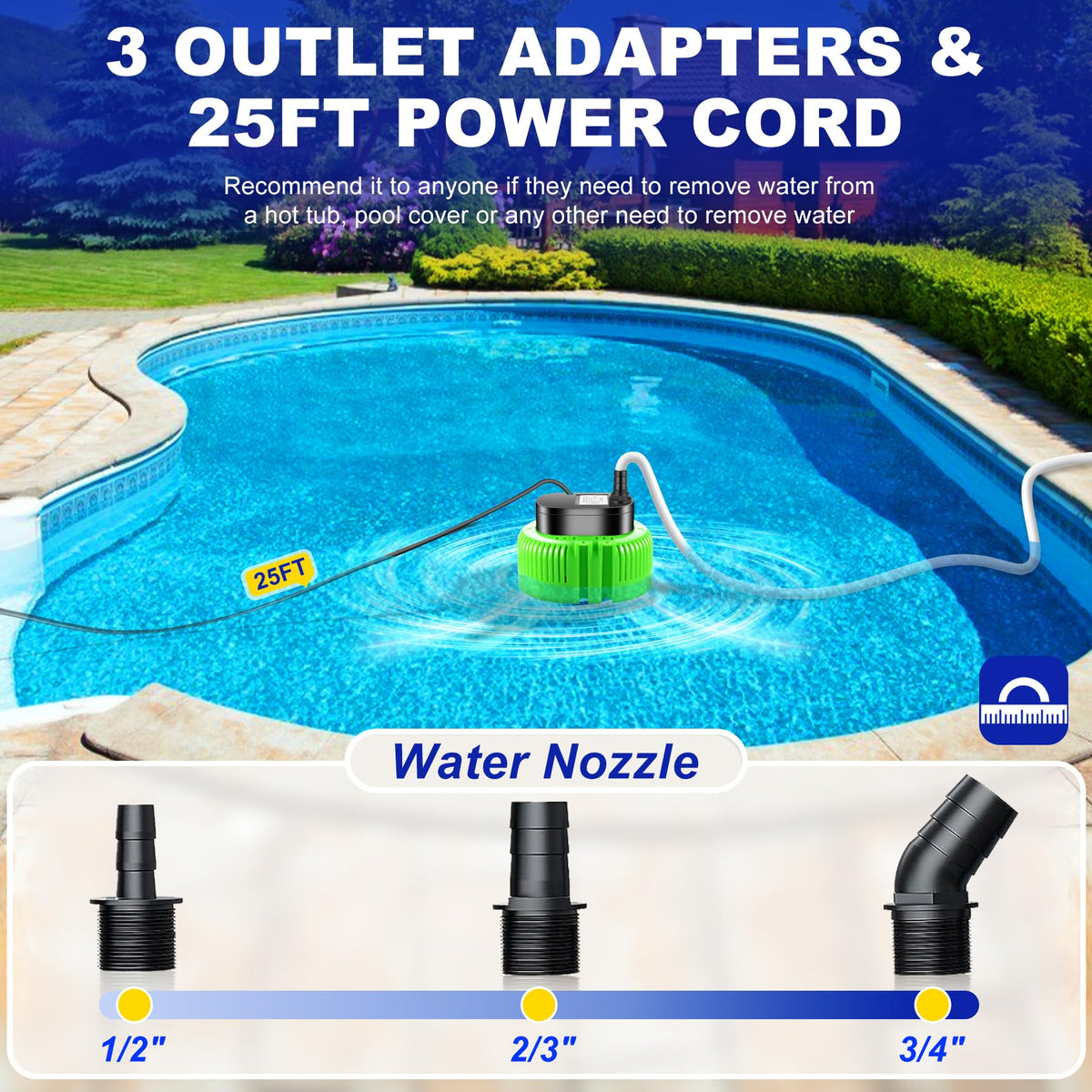 UniWater adapters set shown for versatile drainage connections.