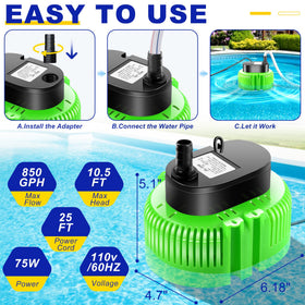 UniWater bottom filter hole design helps prevent clogging.