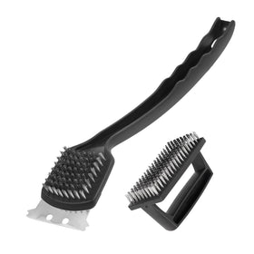 Unosaic grill brush with long handle for easier reach and thorough cleaning
