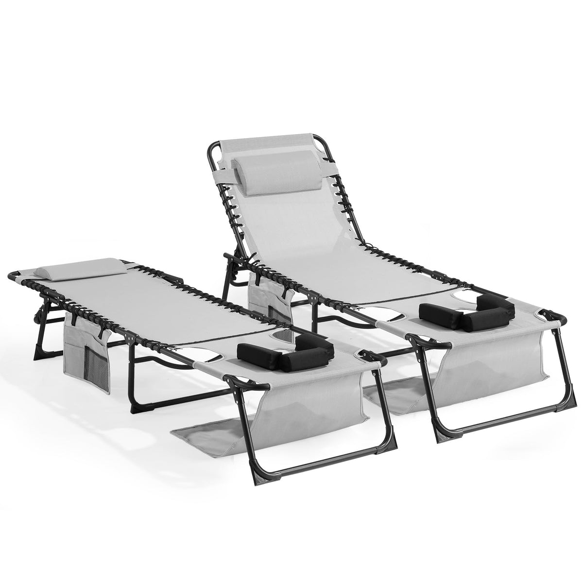 Unovivy tanning chairs face hole for comfortable face-down sunbathing