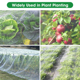 Unves garden netting preserves plant visibility while providing pest protection.