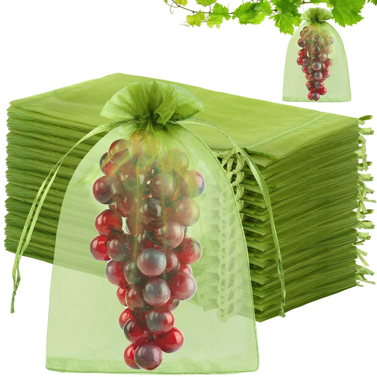Unves fruit protection bag in 8x12 inch size guards large fruits.