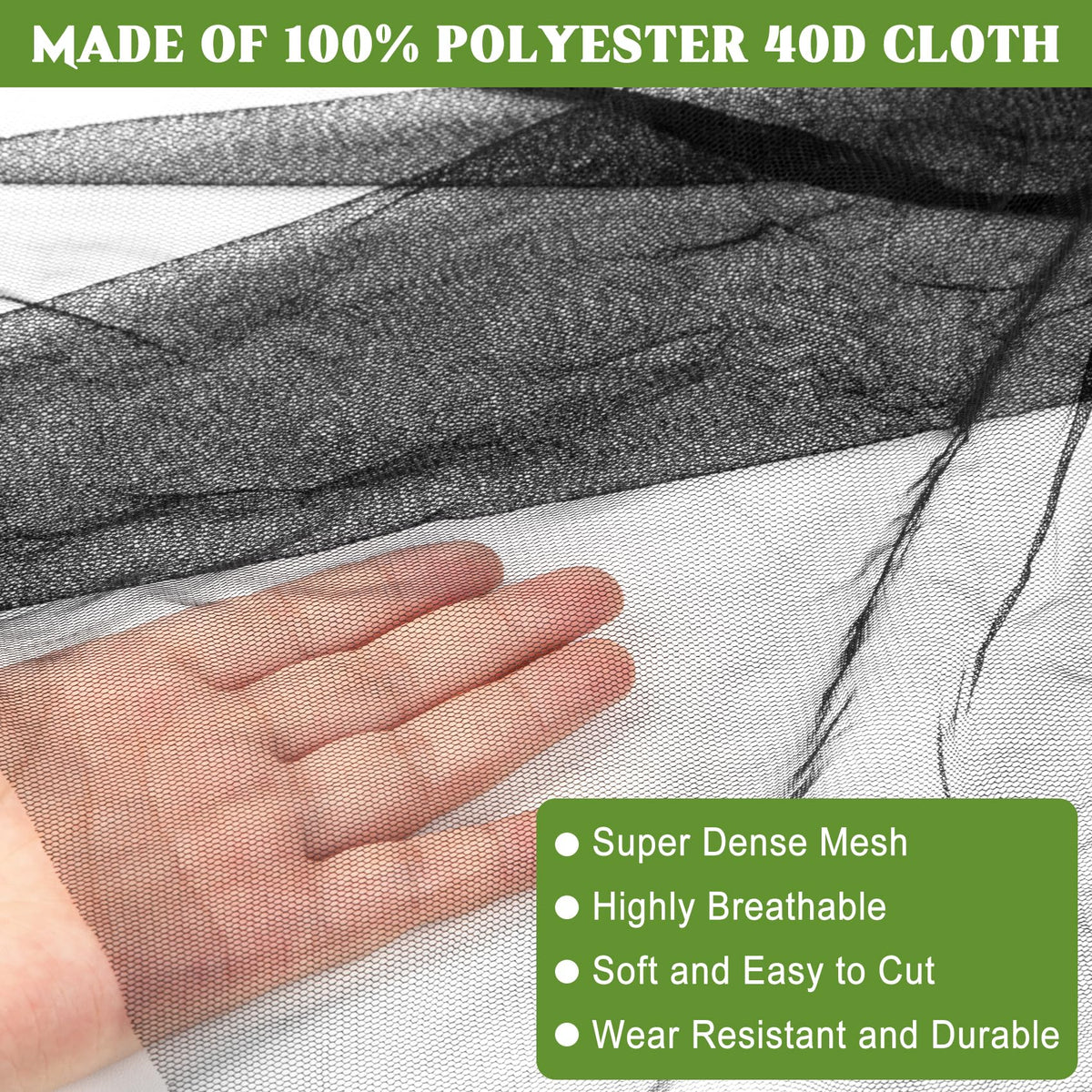 Unves garden bird netting protects vegetables and fruits from birds.