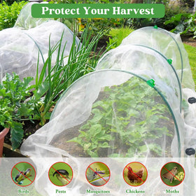 Unves garden hoops set showing lightweight, sturdy frames for protective netting