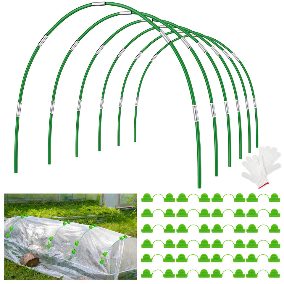 Unves garden hoops arch assembly for quick setup and flexible plant support.
