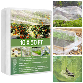 Unves garden netting provides wide coverage protecting crops from birds