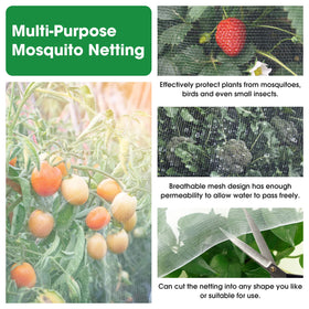 Unves garden netting can be cut to fit any shape for DIY coverage.