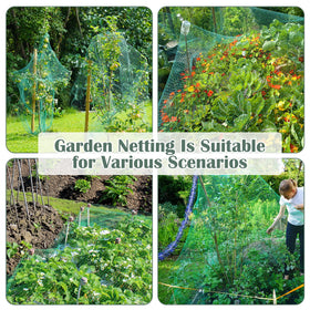 Unves garden netting rolled up for storage after the season.