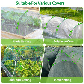 Unves 36-piece kit with stainless connectors enables sturdy greenhouse frames.