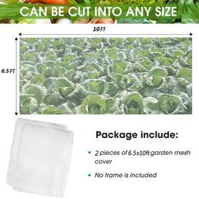 Unves mosquito netting shown on fruit trees deterring birds while sunlight passes