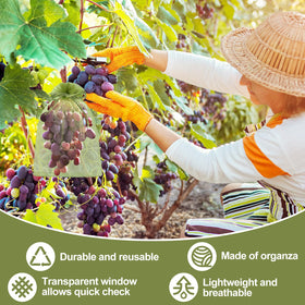 Unves breathable organza mesh bag promotes airflow to keep fruit fresh.
