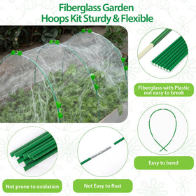 Unves fiberglass core hoops offer flexible support with strong resistance.
