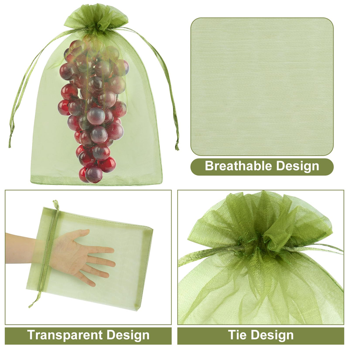 Unves kitchen storage bag helps keep fruit organized and fresh.