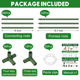 Unves 50pc plant clips gently supporting stems