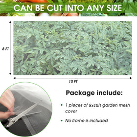 Unves white mosquito net for garden shields fruit trees while staying nearly invisible.