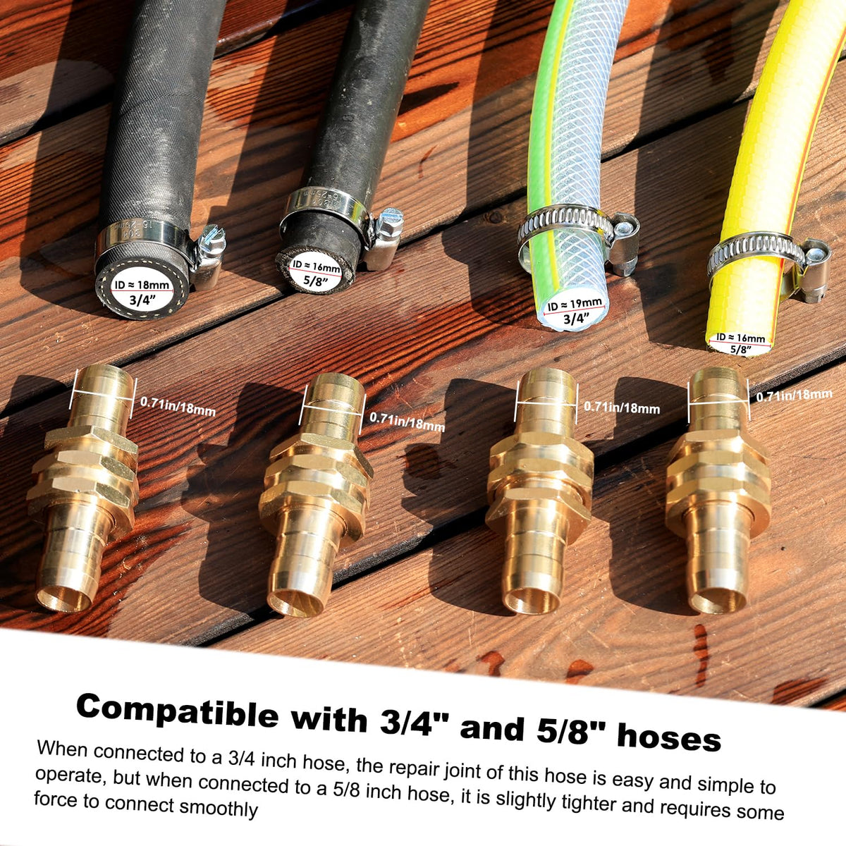 UNWAVER 304 stainless steel clamps included for secure tightening.