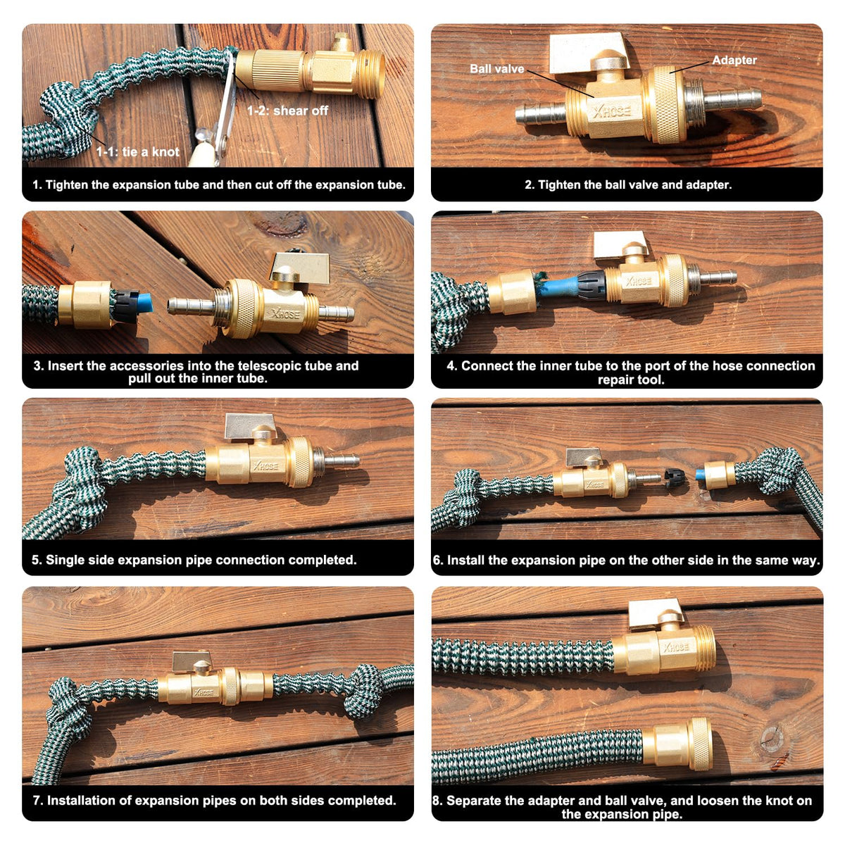 UNWAVER four-clamps-for-hose-repair kit for durable leak sealing