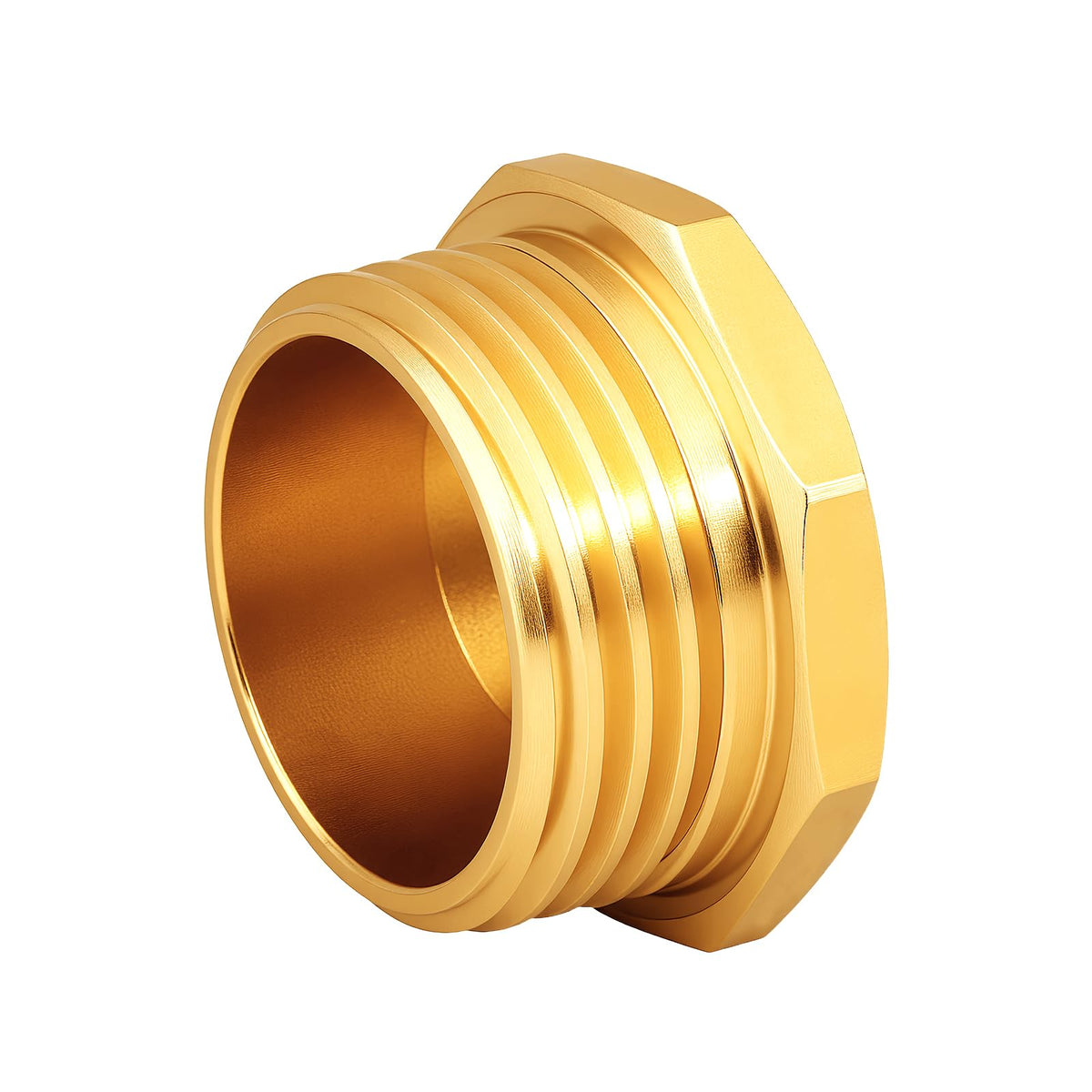 UNWAVER brass plug seals connections during storage to prevent leaks.