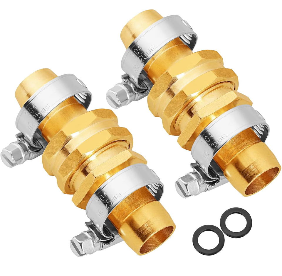 UNWAVER garden hose repair kit with male and female connectors for quick fixes.