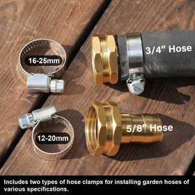 UNWAVER stainless steel hose clamps package view shows tight seal potential